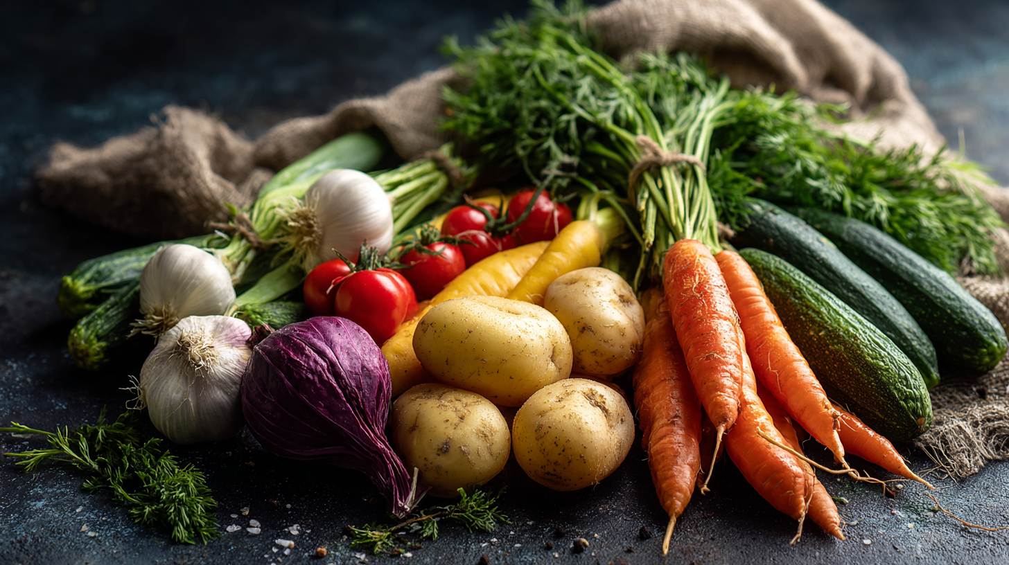 Čerstvé suroviny na stole